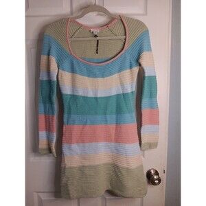 Le Lis Endless Sunsets Crochet Knit Dress Size S